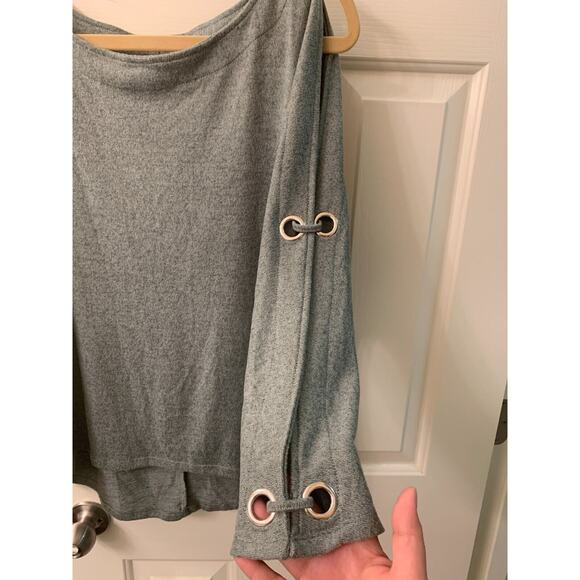 Cable & Gauge Women's 3/4 Dolman Sleeve Boatneck Cold Shoulder Top, Size XL - Picture 7 of 11